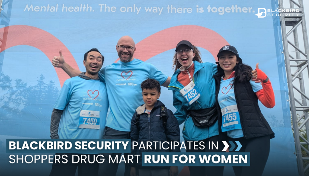 Blackbird Security enjoys walk run at the Shoppers Drug Mart Run for Women in Vancouver, BC