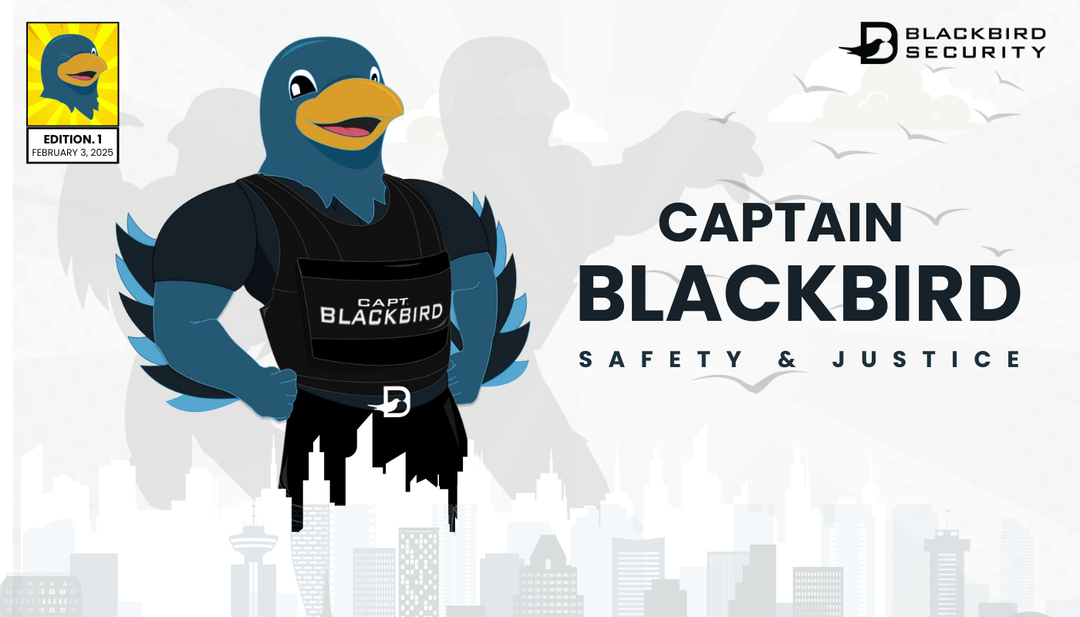 Captain Blackbird security mascot