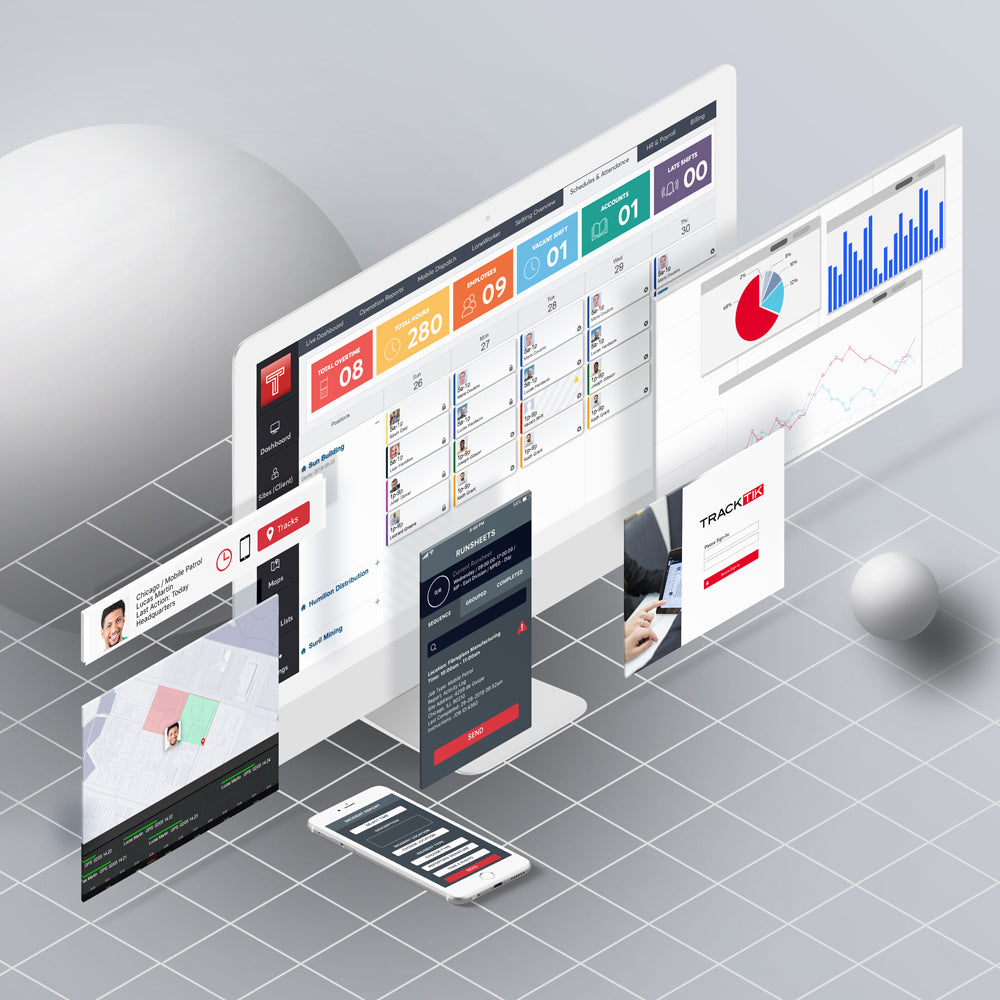 Tracktik interfaces images